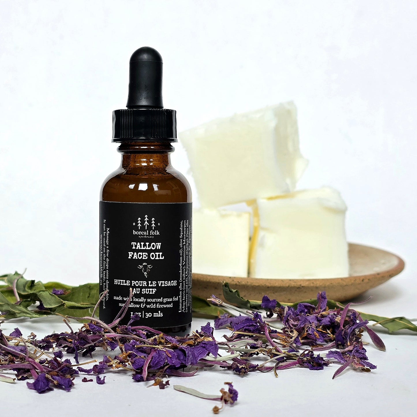 Huile de suif pour le visage