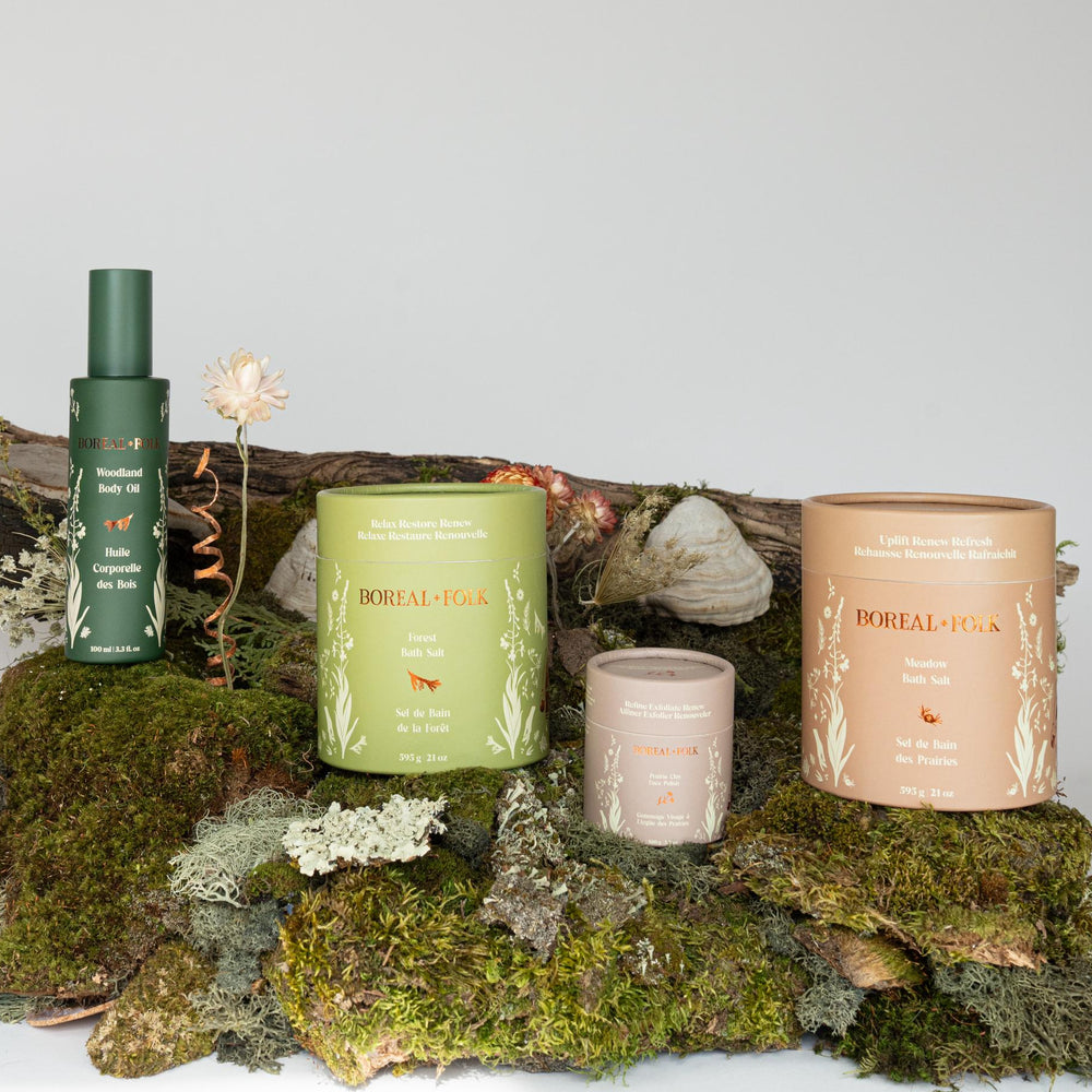 Rituel de bain de forêt