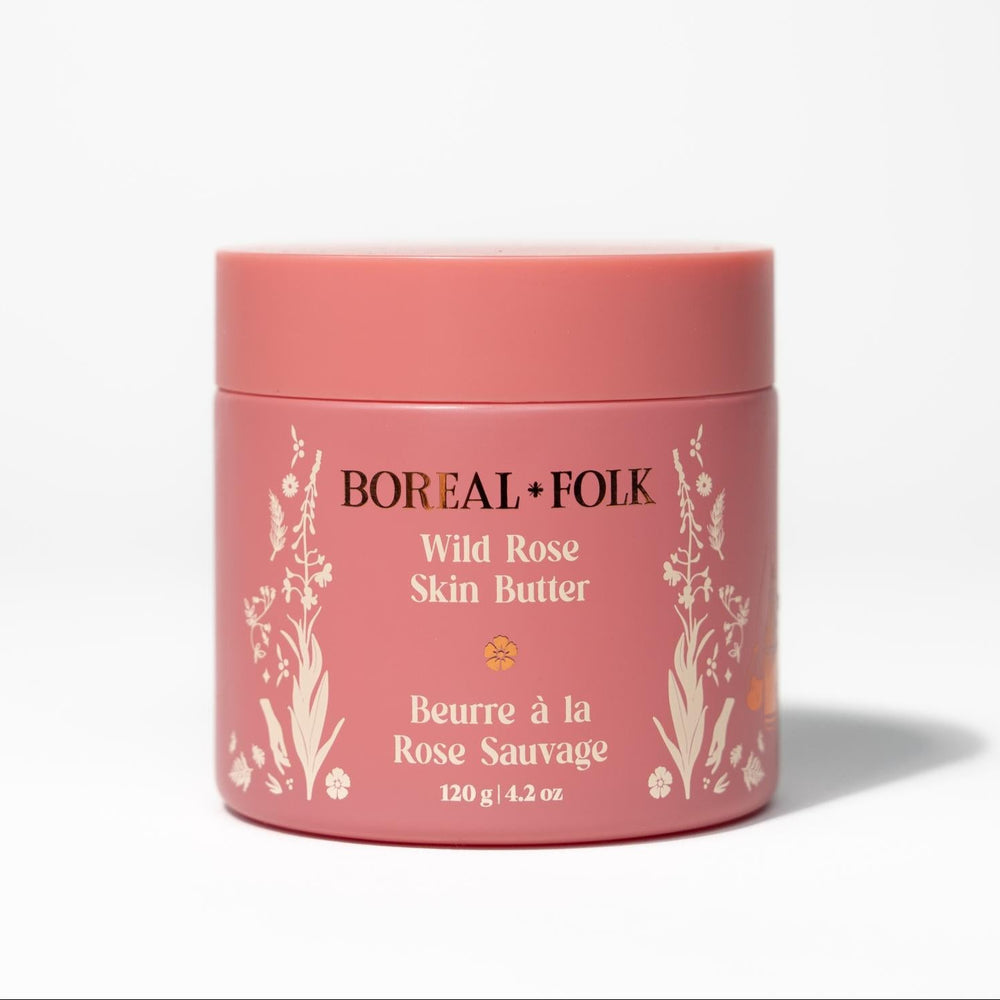 Beurre de peau à la rose sauvage